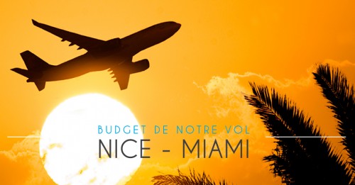 Budget pour notre vol vers Miami
