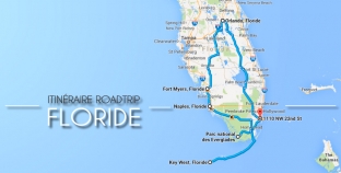 L’itinéraire de notre roadtrip en Floride