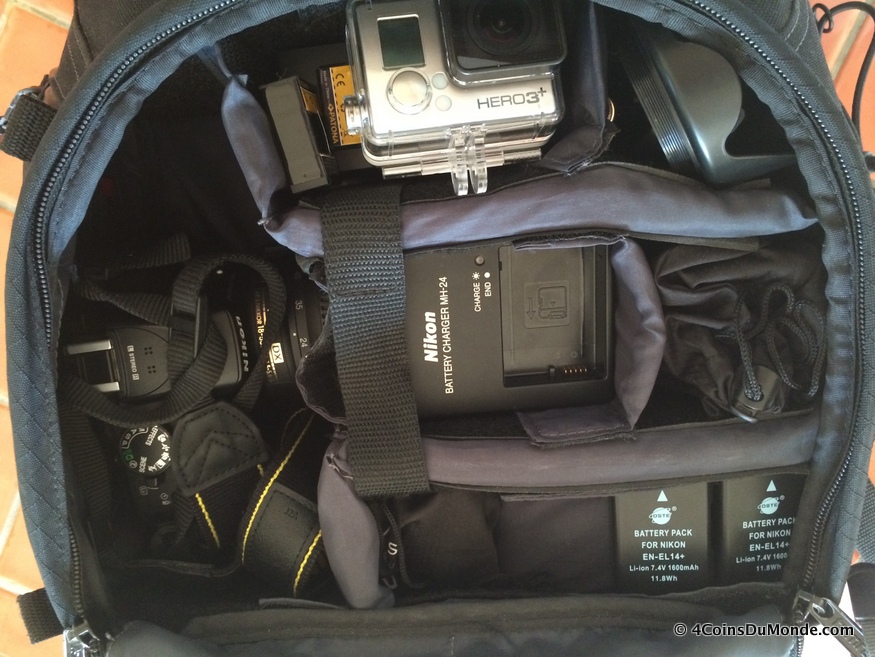 Reflex, GoPro et accessoires. Tout rentre dans le sac à dos photo Tamrac Speed Pack 75