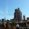 Vue sur Midtown depuis restaurant brunch new york