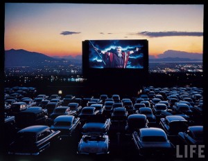 cinema en plein air en voiture - drive in movie San Francisco