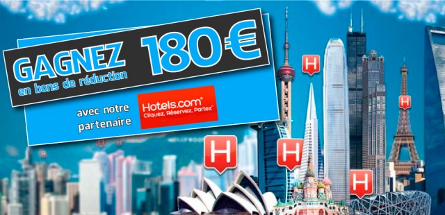 concours 4 coins du monde et Hotels.com