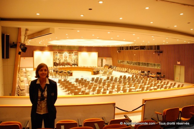 La salle du conseil de sécurité de l'ONU