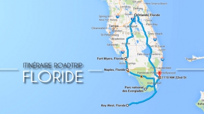L’itinéraire de notre roadtrip en Floride
